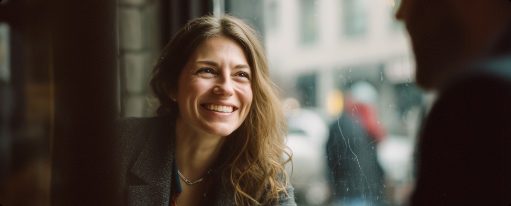 A financial advisor speaking with a client in a modern office setting
